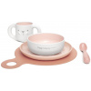 SUAVINEX | Jedálenský set HYGGE +6 m - ružová