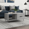 zahrada-XL Konferenčný stolík sivý sonoma 90x50x40cm kompozitné drevo 829210