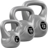 MOVIT® Sparset Kettlebell činky sivé 4kg, 10kg a 12kg