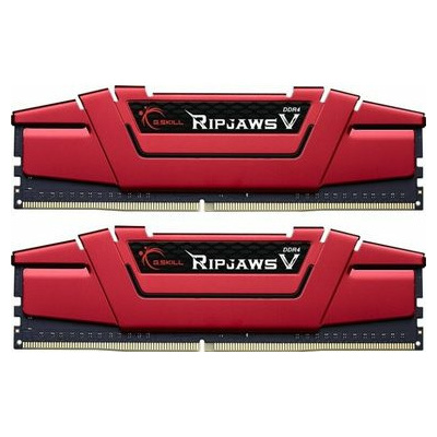 G.Skill RipJaws V Series 16GB (2x8GB) 3200MHz červená / DDR4 / CL 14 / 1.20V / XMP 2.0 / Non-ECC / Un-Registred (F4-3200C14D-16GVR)