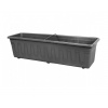 Nohelgarden Truhlík GARDEN plastový antracitový s dezénom - 40cm