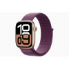 Apple Watch Series 10 42 mm Cellular ružovo zlatý hliník so slivkovým prevliekacím remienkom MWXC3QC/A