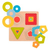 Goki Viacvrstvové puzzle Geometrické tvary, 16 dielikov