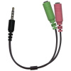 GENIUS audio adaptér 2x female 3,5mm jack na 1x male 3,5