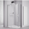 Polysan THRON ROUND štvrťkruhová sprchová zástena 900x900mm, číre sklo, ľavá TL2690-5005
