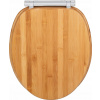 Wenko bidetové sedátko BAMBOO WC sedátko, Easy Close, Fix-Clip, WENKO