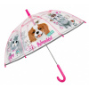 Detský reflexný dáždnik Perletti Cool Kids, Pets Transparent, 15635