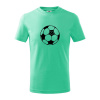 I love futbal lopta - Tričko detské bavlnené - 146 cm/10 rokov ( Mätová )