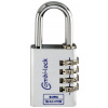 Burg Wächter 3651 visací zámek 40.00 mm hliníková stříbrná (chrom) na heslo
