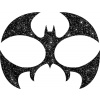 Guirca Nalepovací škraboška na obličej - netopýr - Batman - Halloween