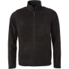 James & Nicholson Mikina JN 782 na zip, mikrofleecová, pánská COT02078200203-black L Černá