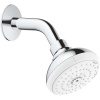 GROHE Tempesta hlavová sprcha 3jet, priemer 100 mm, so sprchovým ramenom 178 mm, chróm, 26088001