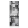 Magnetický kryt na chladničku Šedá dlaždica 60x180 cm