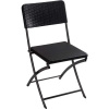Perel folding chair rattan skladacia stolička do prírody čierna FP165R Zaťažiteľnosť (hmotnosť) (max.) 300 kg; FP165R