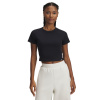Dámske tričko s krátkym rukávom Under Armour RIVAL RIB BABY TEE W čierne 6000264-001 - L