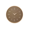 Karlsson 5995MG dizajnové nástenné hodiny hnedá, pr. 30 cm