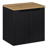 CMD Skrinka do kúpeľne NOVA BLACK 82-60-2D A, Čierna/dub coast evoke