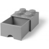 LEGO® Úložný box se šuplíkem 250x252x181 šedý