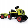 Smoby traktor na šliapanie Claas Farmer XL Žaba s prívesom zelený