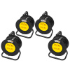 Blow 98-702# Przedłużacz sieciowy pr-61 4-gniazda z uziemieniem 50m bęben pcv 3x2,5mm