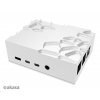 Puzdro AKASA Gem Pro, pre Raspberry Pi 4 Model B, strieborné A-RA09-M2S