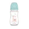 Canpol babies Antikoliková širokohrdlá lahev EXOTIC ANIMALS 240ml zelená