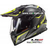 Prilba LS2 MX436 Pioneer Ring Titanium čierna/ žltá