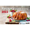 Stolový kalendár riadkový 22,6x13,9 cm - Recepty starej mamy 2026