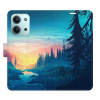 Flip pouzdro iSaprio - Xiaomi Redmi 15C - Magical Landscape s kapsičkami na karty (Flipové knížkové pouzdro, obal, kryt iSaprio s přihrádkami na karty a motivem)