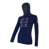 Dámska mikina klokanka SENSOR MERINO UPPER ARROWS deep blue L