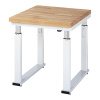 Pracovný stôl, elektricky výškovo prestaviteľný ,bukový masív, nosnosť 600 kg RAU