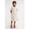 Dievčenské šaty Liewood Cleo Printed Shortsleeve Viscose Dress béžová farba, mini, áčkový strih, LW19802 104