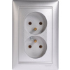 Legrand Valena 770278 dvojzásuvka s uzemněním 16A IP20 hliník