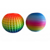 Johntoy Stláčacia loptička Jumbo rainbow vrúbkatá 9 cm