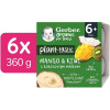 GERBER Organic 100 % rastlinný dezert mango a kiwi s kokosovým mliekom 6× (4× 90 g)
