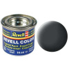 REVELL 77 Prachová šedá matná syntetická modelárska farba (RAL7012), 14ml (REVELL 32177 DUST GREY MAT 14ml 0,47fl oz EMAIL COLOR)