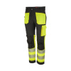 Pánske reflexné pracovné nohavice Bennon Erebos Trousers trieda 1 Hi-Viz, čierno-žlté, veľ. 46