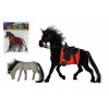 Teddies Kôň fliška 23 cm so sedlom so žriebäťom