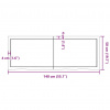 vidaXL Stolová doska 140x50x(2-6) cm neošetrený dubový masív - Hnedá - 43668-185110