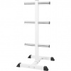 Gorilla Sports Stojan na olympijské kotúče 112 cm, biely