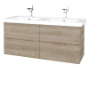 Dreja Umývadlová skrinka VARIANTE SZZ4 125 (umývadlo Harmonia) - D17 Colorado / D17 Colorado