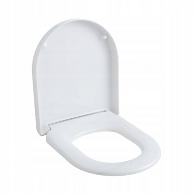 WC doska - WC sedadlo Ramm Duravit, biely duroplast (WC SEDADLO DUROPLAST PRE DURAVIT ME od STARCK S POMALU ZAVÍRANÍM)