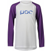 POC Y's Essential MTB LS Jersey, Hydrogen White/Sapphire Purple - 160