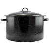 Green Home smaltovaný hrniec s pokrievkou 20 l BLACK 29301