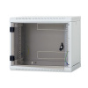Nástenný rack RUA 12U/600mm, perforované dvere, odnímateľné bočnice