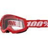 Okuliare 100 % Strata 2 Junior Red clear