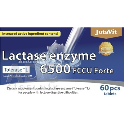 JutaVit Enzým Laktáza 6500 FCCU Forte tbl 1x60 ks