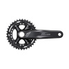 SHIMANO Stred Deore M4100 175mm 36/26z. 10-k. čierny dvojdielny bez ložísk,53mm CL