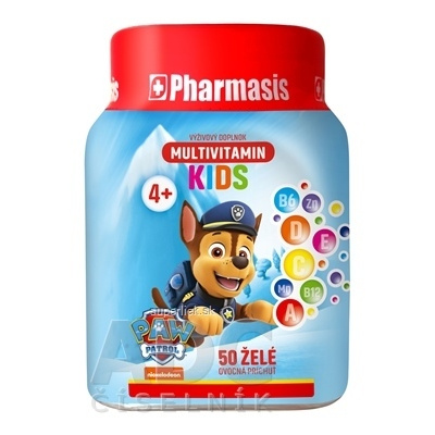 Pharmasis MULTIVITAMIN KIDS Labková patrola želé pre deti, modré 1x50 ks, 8588007818757