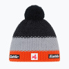 Detská zimná čiapka Eisbar Stan Pompon SA dark orange/light grey/black